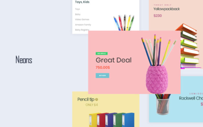 Leo Neons - Stationery Store PrestaShop Theme