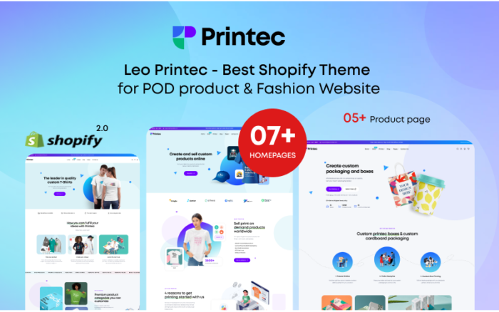 Leo Printec - Pod Product & Fashion Shopify Theme