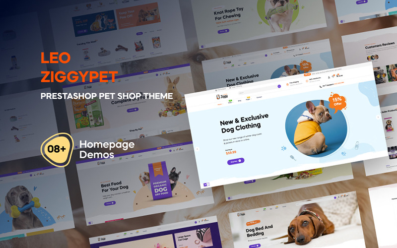 Leo Ziggypet - Prestashop Pet Shop Theme PrestaShop Theme