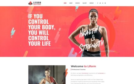 Liform - Crossfit Sport WordPress Elementor Theme WordPress Theme