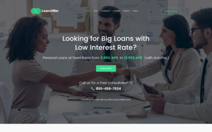 LoanOffer - Business Multipage Website Template