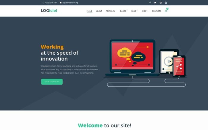 Logiciel - Software Company WordPress Theme