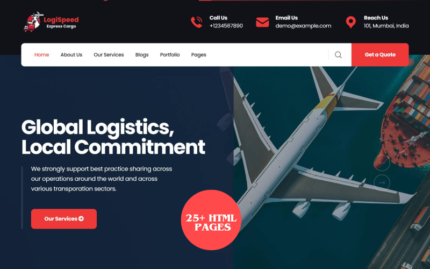 LogiSpeed - Transportaion Html Responsive Template Website Template