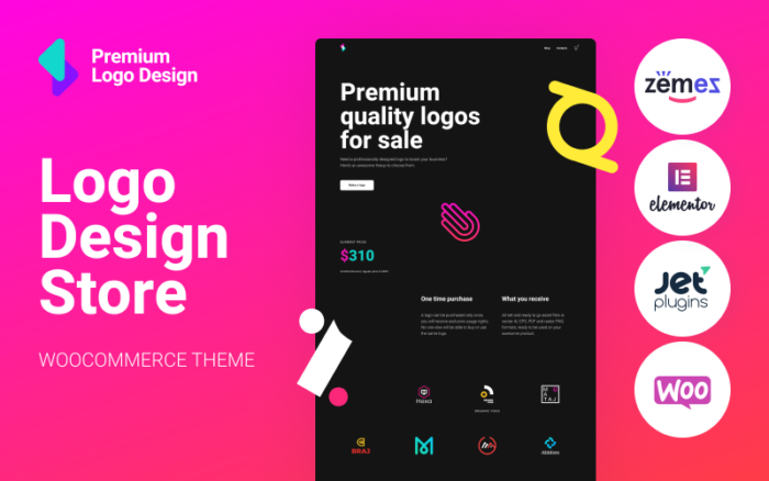 Logoster - Creative And Modern Logo Design Shop WooCommerce Theme