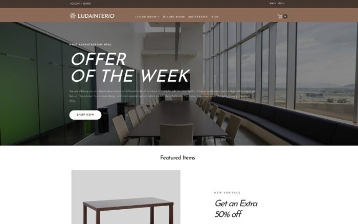 Ludainterio OpenCart Template