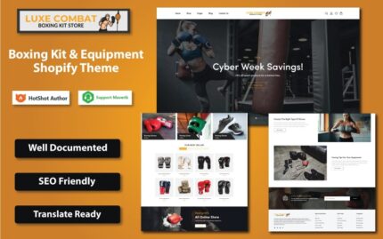 Luxe Combat - Boxing Kit & Equipment Shopify Theme