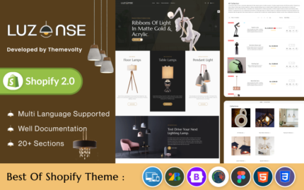 Luzones Lighting Morden Shopify 2.0 Mega Shop Shopify Theme