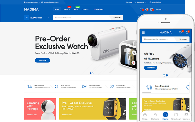 Madina - Electronics Store WooCommerce Theme