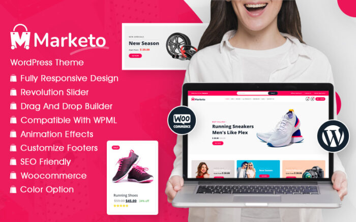 Marketo - ECommerce & Multivendor Marketplace Woocommerce WordPress Theme WooCommerce Theme