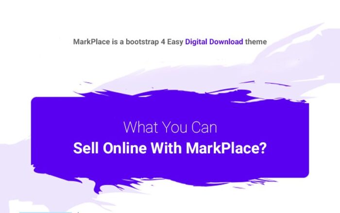 MarkPlace - Bootstrap 4 Digital Marketplace Website Template