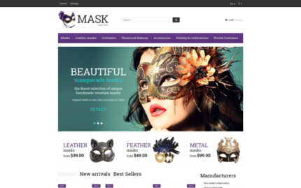 Masquerade Masks PrestaShop Theme