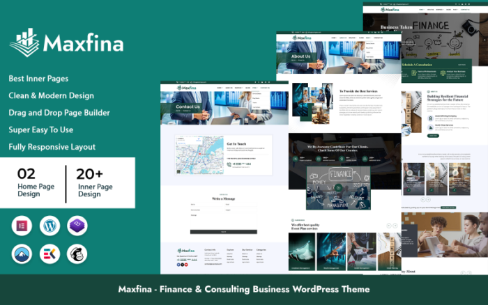 Maxfina - Finance & Consulting Business WordPress Theme