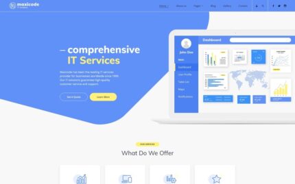 Maxicode - IT Multipage Creative Joomla Template
