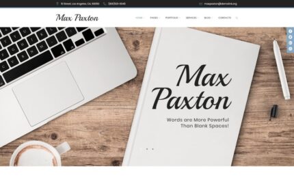 MaxPaxton - Freelance Copywriter and Journalist WordPress Theme