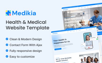 Medikia - Health & Medical HTML 5 Template Website Template