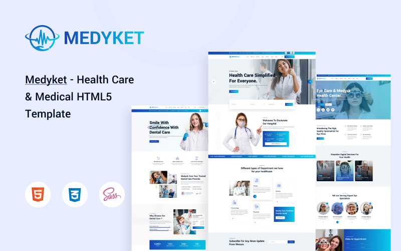 Medyket - Health & Medical Care HTML5 Template Website Template