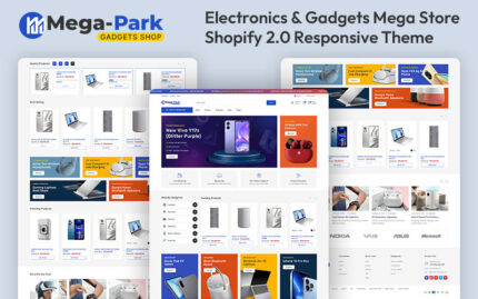 MegaPark - Electronics & Gadgets Mega Store Multipurpose Shopify 2.0 Responsive Theme Shopify Theme