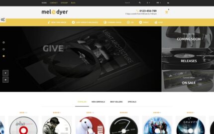 Melodyer - Audio Store Responsive PrestaShop Theme