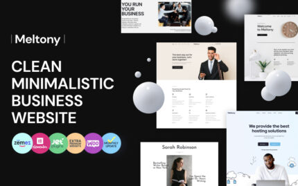 Meltony - Minimalist for Any Businesses WordPress Theme