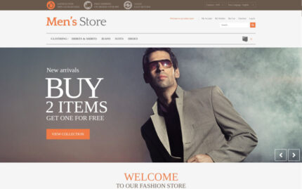 Men's Store PrestaShop Theme