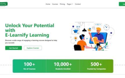 Mentorly | React JS E-Learning Platform Template For Your Need | Education | Courses Learning Website Template