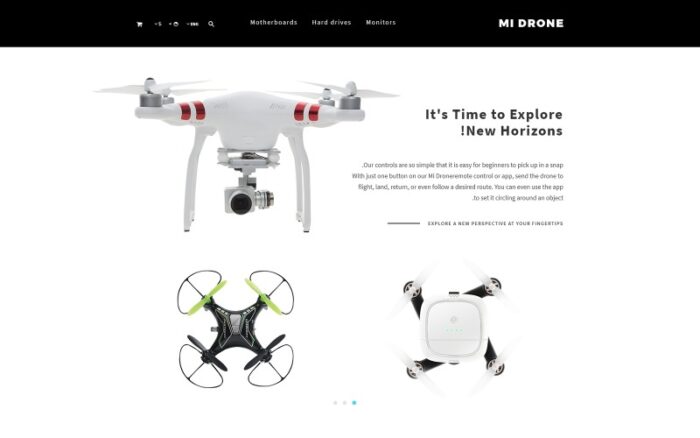 Mi Drone - Drone Shop OpenCart Template