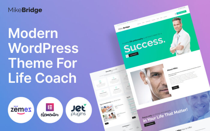 Mike Bridge - Motivational Coach WordPress Theme