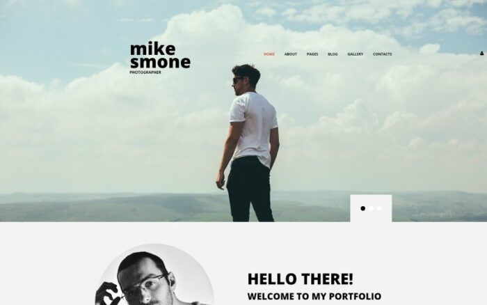 Mike Smone - Photographer Portfolio Modern Joomla Template