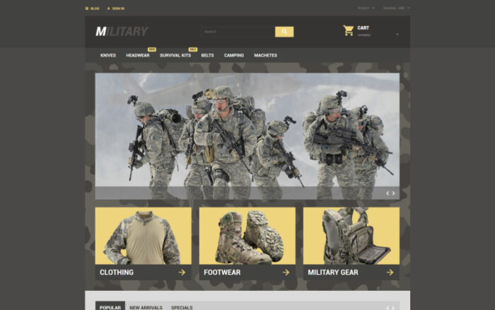 Military PrestaShop Theme