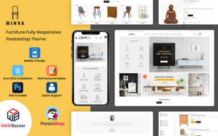 Minva - Furniture PrestaShop Template PrestaShop Theme