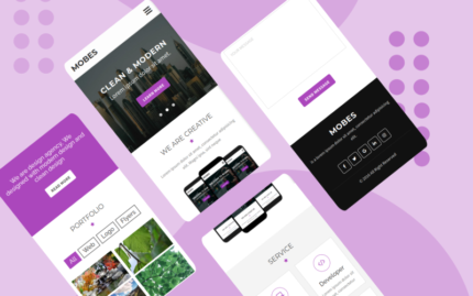 Mobes - Multipurpose Mobile Template Website Template