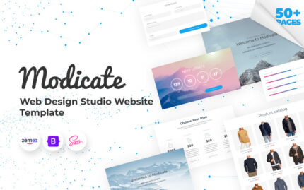 Modicate - Web Design Studio Website Template