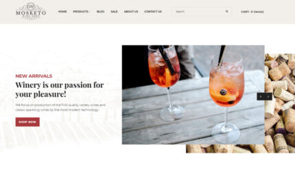 Mosketo - Wine Shop OpenCart Template