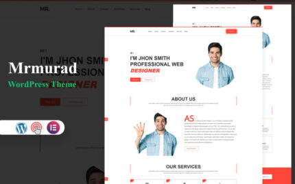 Mrmurad-Personal Portfolio and Resume WordPress Theme