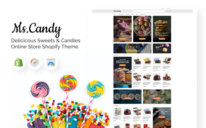 Ms.Candy - Delicicous Sweets & Candies Online Store Shopify Theme