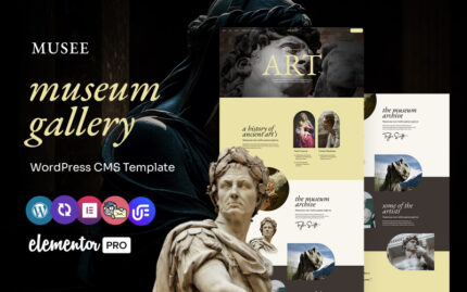 Musee - Art and Museum Gallery Multipurpose WordPress Elementor Theme WordPress Theme