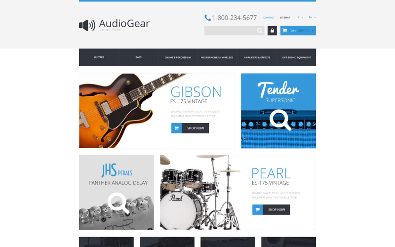 Music Equipment PrestaShop Theme