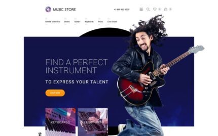 Musical Instruments OpenCart Template