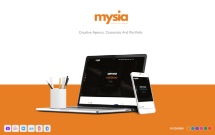 Mysia - Creative Agency HTML Template Website Template