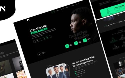 N Creative Studio - Modern Landing Page Website Template Landing Page Template