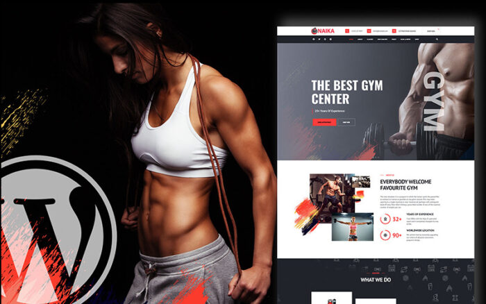 Naika Fitness Gym Shop WordPress Theme