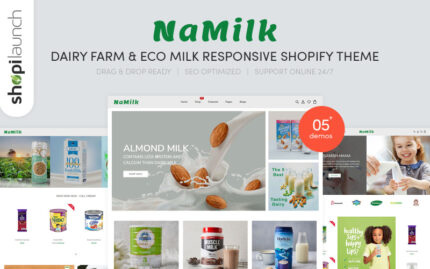 NaMilk - Dairy Farm And Eco Milk Responsive Shopify Theme