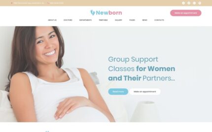 Newborn - Pregnancy Support Center WordPress Theme