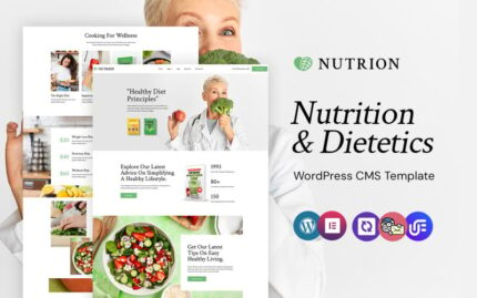 Nutrion - Nutrition Store and Dietetics WordPress Elementor Theme WordPress Theme