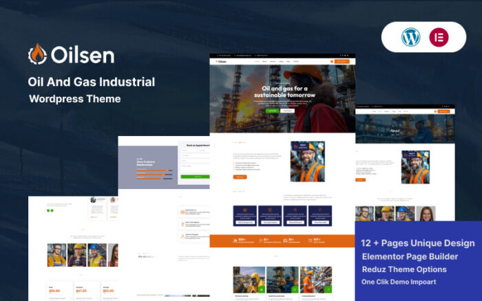 Olisen - Oil and Gas Industrial WordPress Theme