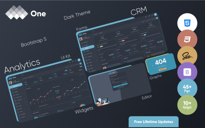 One - Bootstrap 5 Admin Template