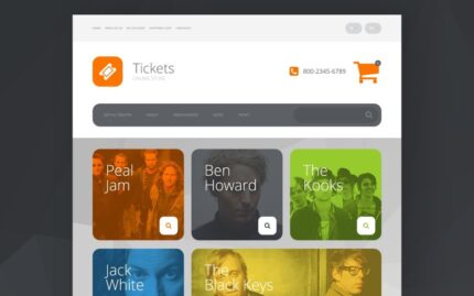 Online Tickets OpenCart Template