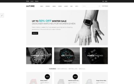 OnTime - Elegant Watches & Accesories Store OpenCart Template