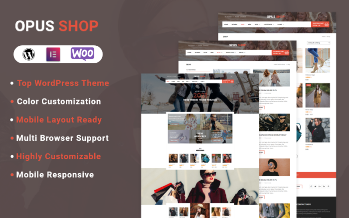 OpusShop - Woocomerce WordPress Theme WooCommerce Theme