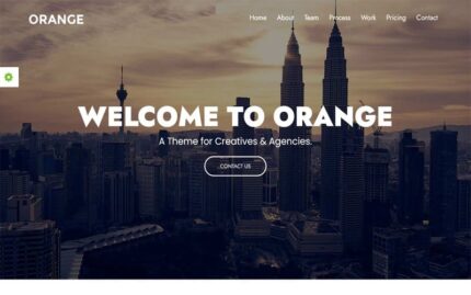 Orange - Digital Agency/Startup/Marketing Agency HTML Template Website Template